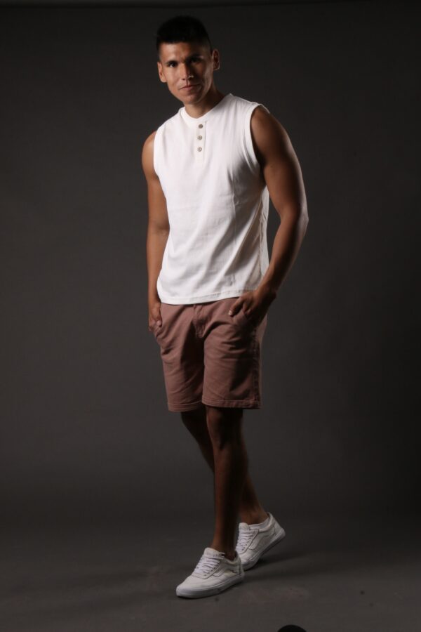 Musculosa Henley Tank