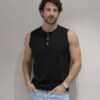 Musculosa Henley Tank