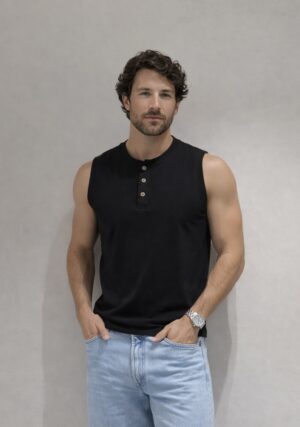 Musculosa Henley Tank
