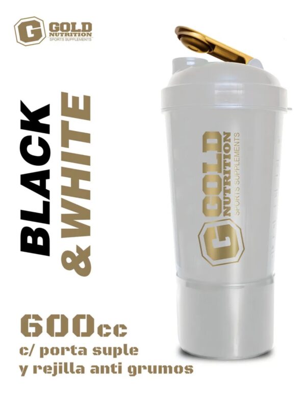 Vaso Shaker Plus 2 en 1 Gold Nutrition