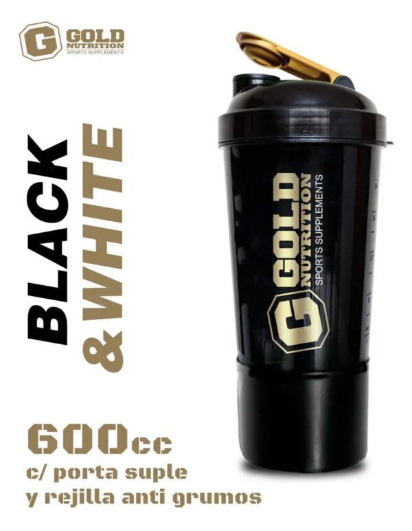 Vaso Shaker Plus 2 en 1 Gold Nutrition